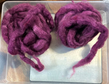 Load image into Gallery viewer, Qiviut Sock Blend Dyed Pencil Roving Bits & Ends