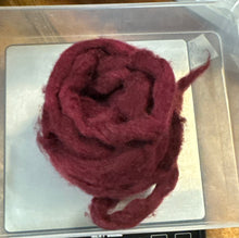 Load image into Gallery viewer, Qiviut Sock Blend Dyed Pencil Roving Bits & Ends
