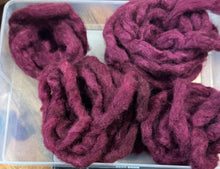 Load image into Gallery viewer, Qiviut Sock Blend Dyed Pencil Roving Bits & Ends