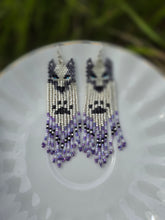 Load image into Gallery viewer, Beaded Wolf Earrings
