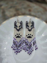 Load image into Gallery viewer, Beaded Wolf Earrings
