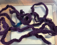 Load image into Gallery viewer, Qiviut Sock Blend Dyed Pencil Roving Bits &amp; Ends
