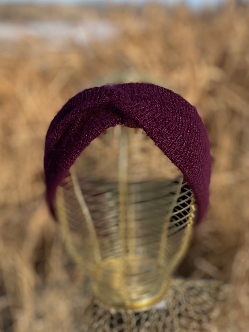 100% Qiviut Headband: Purple Rain (ready to ship)