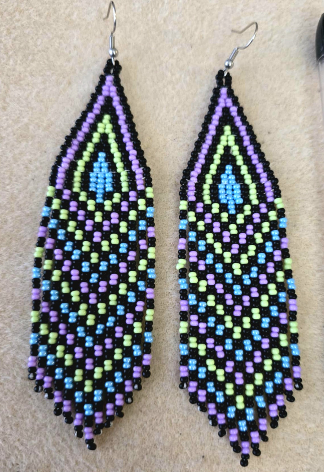 Beaded Fringe Earrings