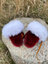 Load image into Gallery viewer, Child’s Red Sealskin Mittens
