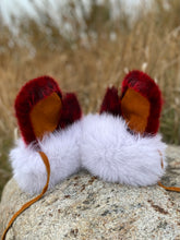 Load image into Gallery viewer, Child’s Red Sealskin Mittens
