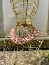 Load image into Gallery viewer, Beaded Pink Diamond Collar Necklace
