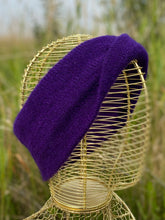 Load image into Gallery viewer, Dreamy Purple Qiviut &amp; Alpaca Headband (Available to Ship)
