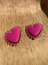 Load image into Gallery viewer, Beaded Heart Earrings
