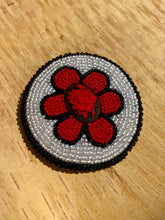 Load image into Gallery viewer, Beaded Rose &amp; Poppy Brooch
