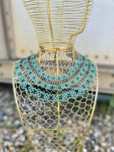 Load image into Gallery viewer, Beaded Sea-Green Collar Necklace
