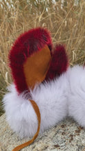 Load and play video in Gallery viewer, Child’s Red Sealskin Mittens
