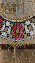 Load and play video in Gallery viewer, Beaded Floral Collar Necklace
