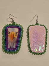 Load image into Gallery viewer, Beaded Eagle Earrings
