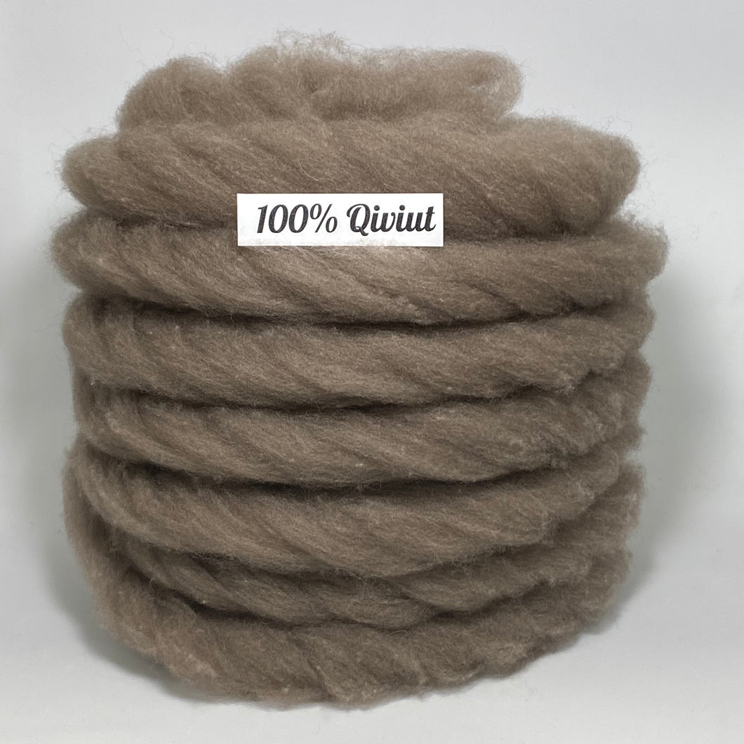 Pin-Drafted Qiviut Roving (Spinning Fibre Coils)